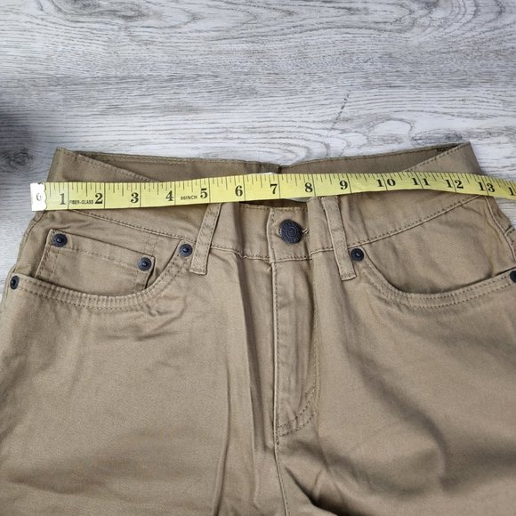 Levi's Pants Jeans 511 Slim Fit Straight Cut Casual Khaki Size 14 Regular - Picture 5 of 9